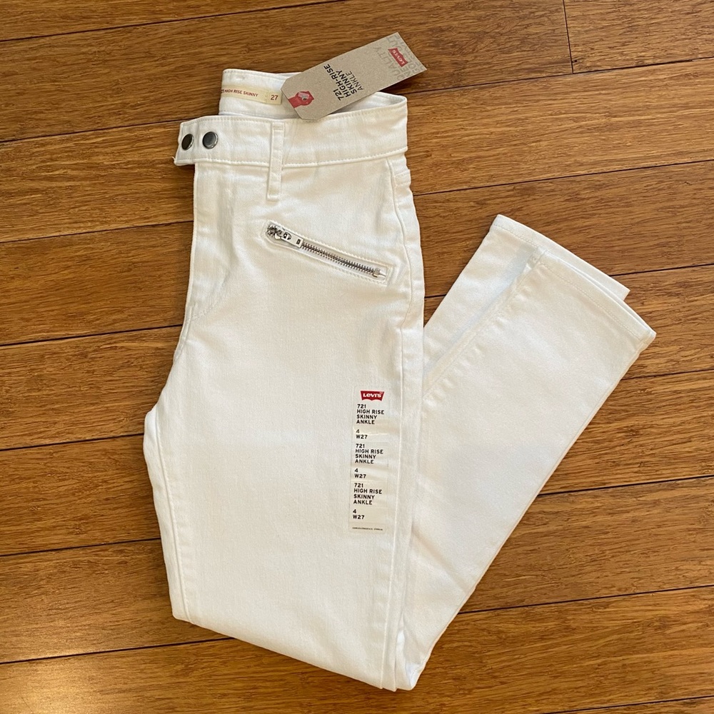 NWT white Levi's 721 size 27